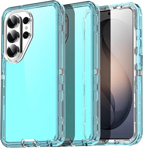 Vista 8 de AICase Funda transparente 3 en 1 para Samsung Galaxy S26, resistente protección contra caídas, cuerpo completo, a prueba de golpes, a prueba