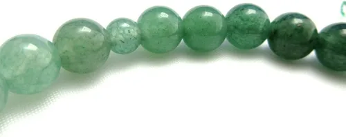 Vista 5 de Pulsera de piedra de gradación de jade indio de cuarzo aventurina verde para mujer brazalete elástico Kyoto meditación yoga pulsera regalos para ella