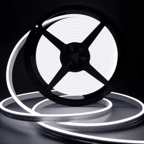 Vista 12 de Lamomo - Luces LED de neón, tira de luces LED regulables de 12 V, blanco neutro, 16.4 pies/5 m, tira de luces LED de neón impermeable, tira de luces
