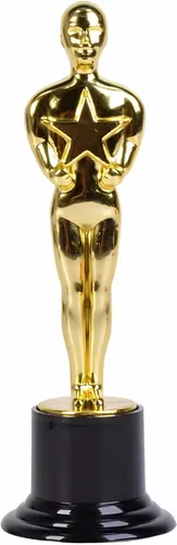 Vista 2 de Rhode Island Novelty - Estatua de plástico de oro de 6 pulgadas, una por pedido