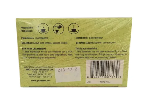 Vista 4 de 2 cajas de té Stone Breaker Tea Help Kidney Stone Te Chancapiedra 20 bolsas de té