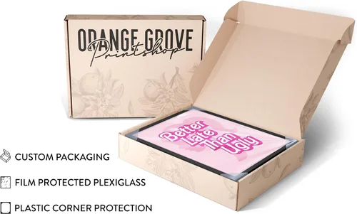 Vista 4 de ORANGE GROVE PRINT SHOP Decoración de habitación rosa estética, decoración de baño rosa, decoración de baño rosa Better late than ugly Funky Wall