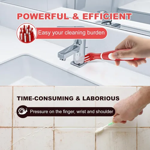 Vista 4 de SOARING Cepillo de limpieza eléctrico recargable con cabezales de cepillo múltiples 4 en 1, cepillo motorizado inalámbrico para interiores y hogar