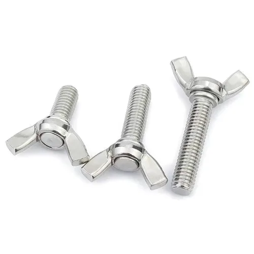 Vista 5 de M3-0.5 x 6mm Tornillos de mariposa de ala de acero inoxidable 304, pernos de ala, sujetadores de máquina, tornillos de mano para equipos