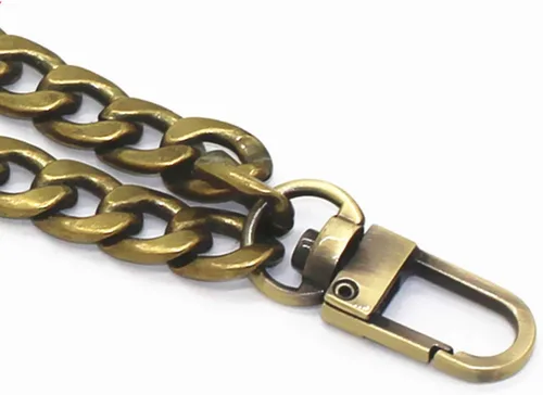 Vista 2 de Model Worker Cadena plana de hierro de 8 pulgadas – Cadena plana de hierro DIY Cadena de bolso Cadenas Accesorios Correas de monedero Correa