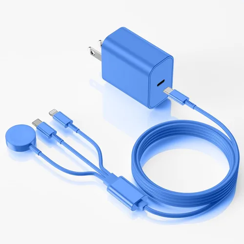 Vista 20 de Cargador de Apple Watch mejorado, cargador rápido magnético, adaptador de enchufe USB C con cable de carga rápida inalámbrico portátil de 3 pies