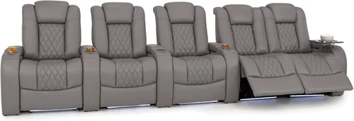 Vista 91 de Seatcraft Asientos de cine en casa Virtuoso LT Tawny Single reclinable Leonado