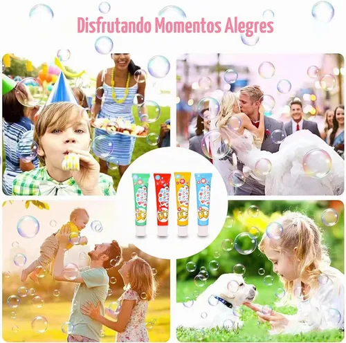 Vista 5 de 20 piezas de burbujas de plástico soplar burbujas de plástico grandes globos de burbujas para escuelas fiesta regalo de cumpleaños