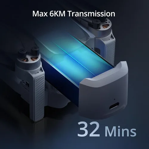 Vista 5 de Potensic ATOM Dron GPS de 3 ejes con cardán, 4K, menos de 249g, 32 minutos de vuelo, transmisión de largo alcance de 6KM, seguimiento visual