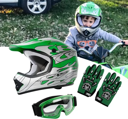Vista 104 de SLMOTO - Casco DOT para niños y jóvenes, casco de motocross para todoterreno y calle, casco de motocicleta, casco de bicicleta de tierra, motocross