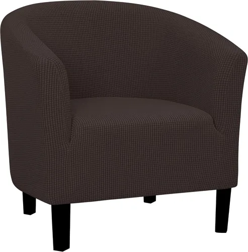 Vista 11 de Easy-Going Funda elástica para sillón de club de 1 pieza, funda para sofá de bañera de barril, protector de muebles, funda de sofá jacquard