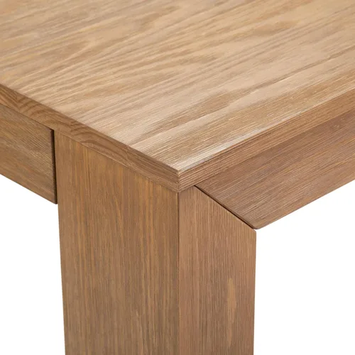 Vista 4 de Plank+Beam Mesa de comedor de 48 pulgadas, mesa de cocina de madera maciza de 48 pulgadas, mesa de cena rectangular para comedor, oficina en casa