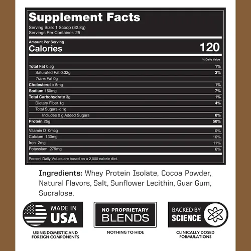 Vista 7 de Outwork Nutrition Proteína aislada de suero en polvo, acelera la construcción muscular y la recuperación, baja en lactosa, sin gluten, suplemento