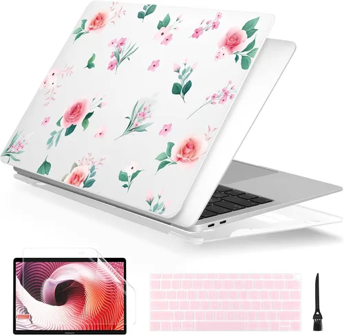 Vista 23 de Batianda Funda personalizable para MacBook Air M1 de 13 pulgadas modelo A2337 A2179 A1932 versión 2021 2020 2019, carcasa rígida pintada en 3D