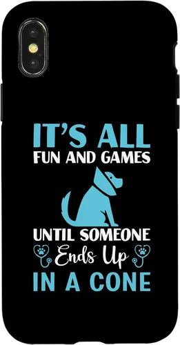 Vista 4 de iPhone 15 It's All Fun Funny Vet Tech Veterinarios Estudiante Veterinario Caso