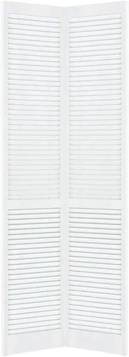 Vista 3 de Kimberly Bay Puerta de armario, bi-plegable, rejilla tradicional-rejilla blanca (80x24)
