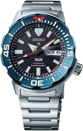 Vista 2 de SEIKO Prospex Padi reloj automático de esfera negra para hombre SRPE27K1, plateado, Moderno