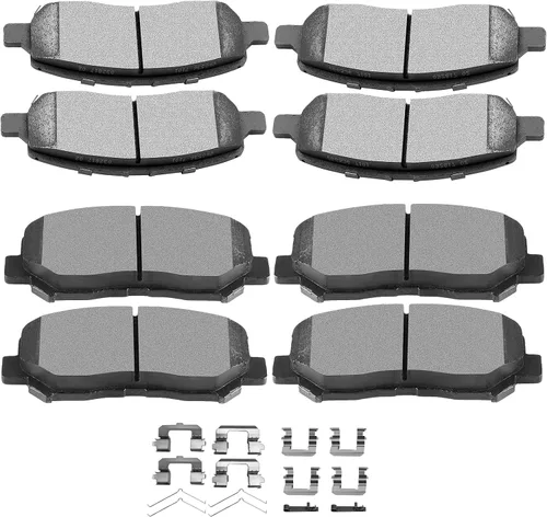 Vista 22 de SCITOO Kits de pastillas de freno de cerámica D465 D374 Reemplazo delantero y trasero para Acura CL 1997-1999, para Honda Civic 2002-2003 200-2011