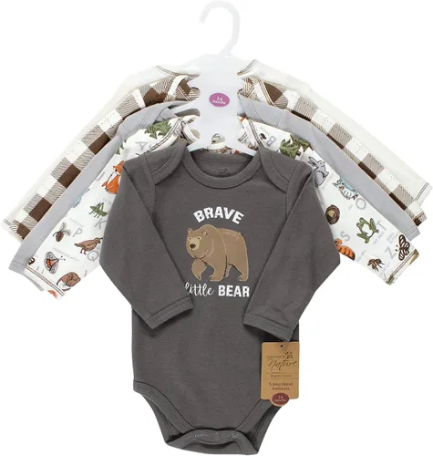 Vista 2 de Touched by Nature unisex-baby Organic Cotton Long-sleeve Bodysuits