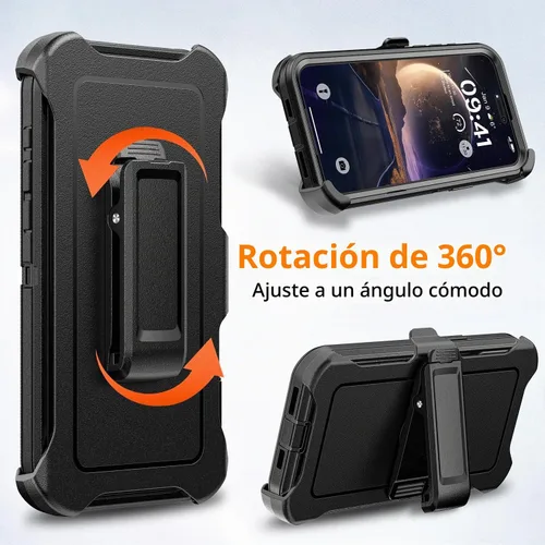 Vista 9 de TUTUKII Funda magnética para iPhone 15 Pro con funda de clip para cinturón