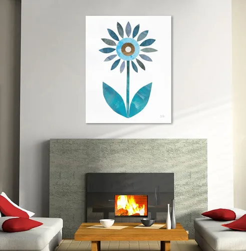 Vista 4 de Jaxson Rea "Retro Blooms III Gallery Wrapped Canvas by Melissa Averinos, 12" x 15