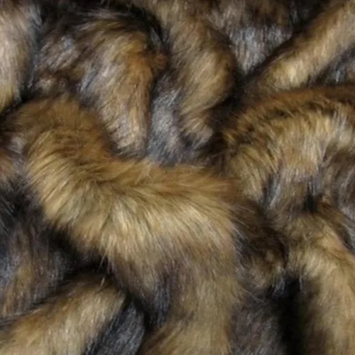 Vista 4 de Cierre de piel sintética por yarda, piel sintética animal, yarda, piel falsa, piel artesanal, disfraz de cosplay, lobo, coyote, oso pardo, alfombra