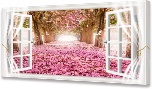 Vista 12 de Cao Gen Decor Art S06950 - Lienzo decorativo para pared, diseño de luna, mar, océano, paisaje, 1 panel, luna llena en nube, cuadros estirados