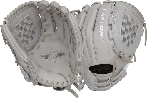 Vista 16 de Easton Professional Collection Fastpitch Softball Glove Bronceado/Negro Web de barra doble de poste único