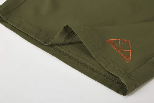Vista 5 de TBMPOY Pantalones cortos de senderismo para hombre, 7 pulgadas, secado rápido, para gimnasio, deportes al aire libre, bolsillos cortos con cremallera