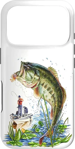Vista 30 de Fishing Graphic Large Mouth Bass Fish - Fisherman Case for iPhone 17