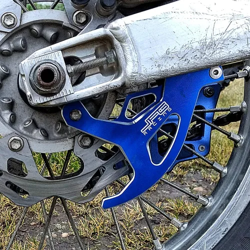 Vista 6 de JFG RACING Protector de disco de freno trasero para motocross, protector de rotor CNC Dirtbike para YZ125 YZ250 06-25/YZ250F YZ450F 06-23/YZ250X
