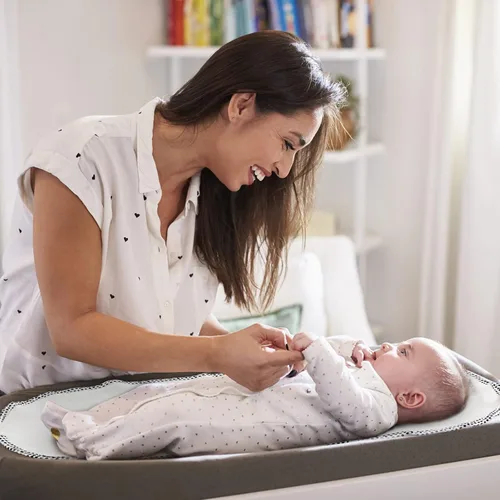 Vista 5 de Chumia Paquete de 12 cambiadores impermeables para bebés, tapete cambiador portátil para bebé, franela suave, algodón, reutilizable, para niños