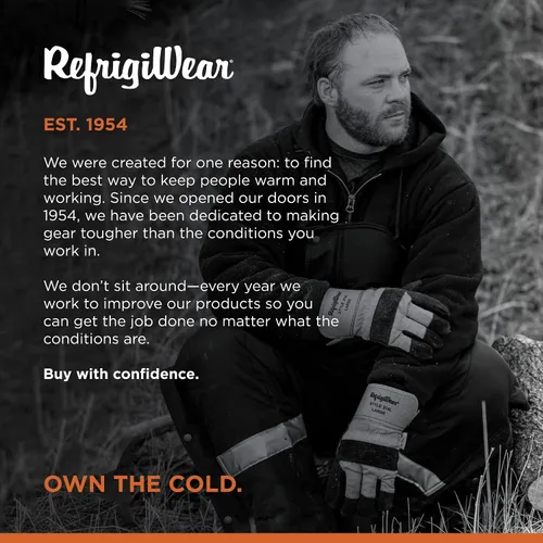 Vista 5 de RefrigiWear Sudadera acolchada aislada, sudadera con capucha de trabajo con cremallera de 3 capas para hombre
