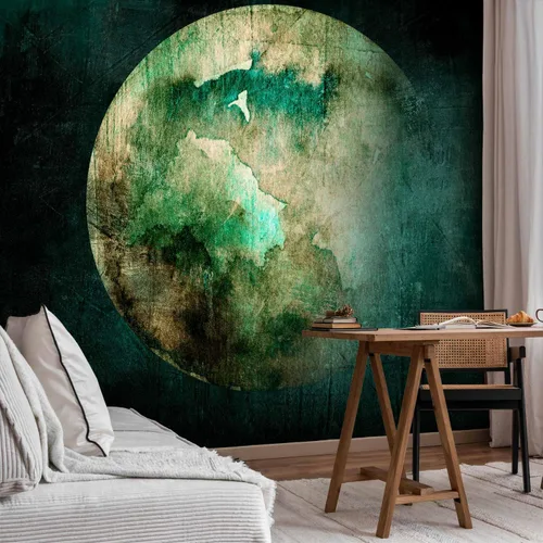 Vista 6 de artgeist Mural de pared Green Pangea de 79 x 55 pulgadas - Papel tapiz no tejido XXL de forro polar para decoración de pared, impresión fotográfica