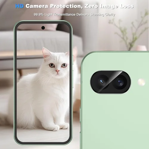 Vista 4 de WHPXJY Protector de lente de cámara Google Pixel 10A, protector de lente de cámara de 2026, 9H+ inastillable, antiarañazos, mantiene la claridad