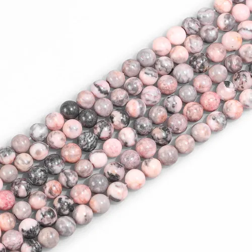Vista 33 de Cuentas de gemas naturales redondas sueltas para fabricación de joyas DIY, energía de cristal, curación. 1 filamento de 38 cm (Amazonita, 4 mm