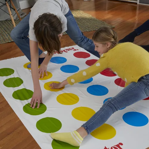 Vista 6 de Hasbro Twister Party - Juego de mesa clásico para 2 o más jugadores, juego de interior y exterior para niños de 6 años en adelante, el embalaje