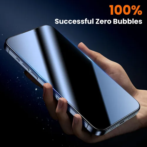 Vista 7 de UniqueMe Protector de pantalla para iPhone 15 – [Grado militar inastillable y dureza 9H+] Protector de pantalla 15 vidrio templado, protección