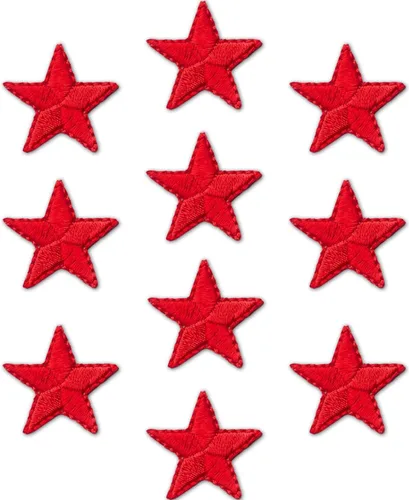 Vista 14 de Laughing Lizards Parches bordados con estrellas para planchar para ropa, chaquetas, mochilas y decoraciones (negro, 1 pulgada)