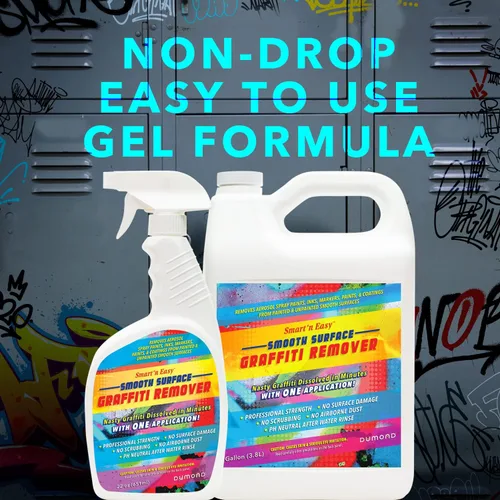 Vista 6 de Smart 'n Easy Removedor de graffiti de superficie lisa – Elimina pinturas en aerosol no deseadas en aerosol, tintas, pinturas y revestimientos