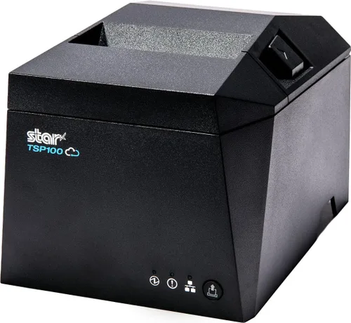 Vista 13 de Star Micronics TSP143IVUE USB/Ethernet (LAN) Impresora térmica de recibos con Android Open Accessory (AOA), CloudPRNT, cortador y fuente de Gris