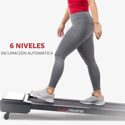 Vista 3 de Sunny Health & Fitness Treadpad Auto Incline Treadmill Walking Pad