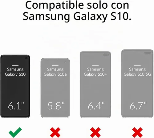 Vista 2 de Crave Dual Guard Para Samsung Galaxy S10 Caso, Protección A Prueba De Golpes Funda De Doble Capa Para Samsung Galaxy S10 - Negro