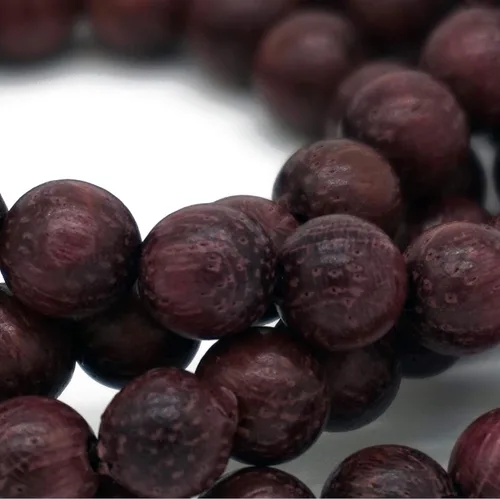 Vista 4 de Zen Dear - Pulsera unisex de madera de Japa Mala con cuentas tibetanas budistas Mala