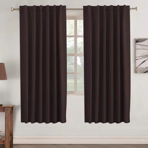 Vista 15 de Turquoize Cortinas Opacas con Aislamiento Térmico Paneles de Tratamiento de Ventanas con Bolsillo para Barra Paneles de Ventana para Ventanas