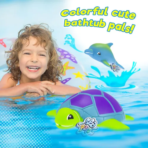Vista 5 de JA-RU Animales acuáticos blandos para chorros oceánicos (1 juguete acuático surtido) Divertidos juguetes de espuma flotante de animales marinos