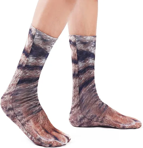 Vista 3 de Calcetines divertidos para regalo de Navidad para hombres, mujeres y adolescentes