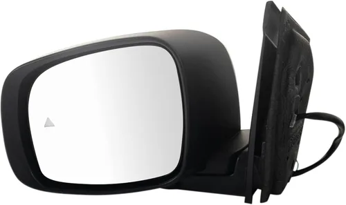 Vista 148 de TRQ Espejo plegable con calefacción eléctrica del lado del conductor con indicador de punto ciego pintura a juego negro liso compatible con Kia
