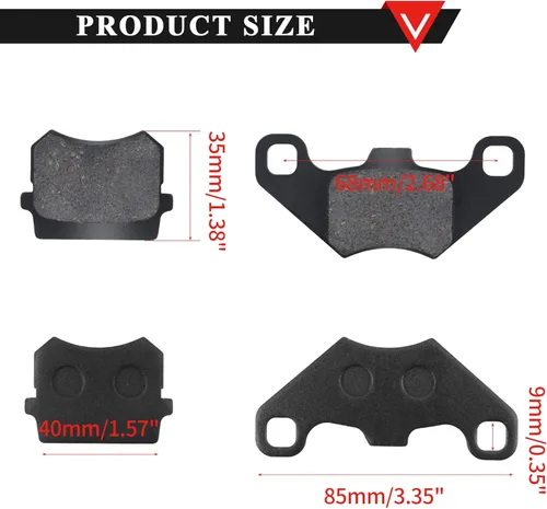 Vista 3 de PRO BAT Kit de pinza de cilindro maestro de montaje de freno hidráulico trasero con pastilla de freno extra para cuatrimoto Baja para go kart, Azul