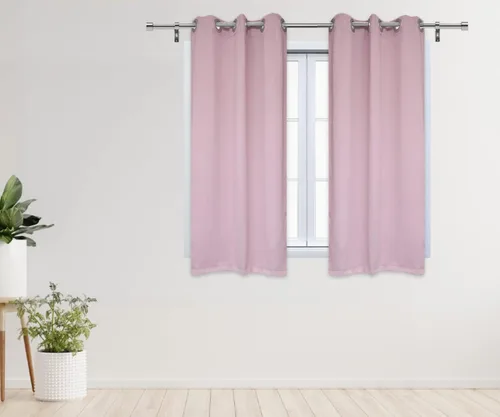 Vista 13 de YOUR CHAIR COVERS - Cortinas opacas de poliéster con ojales - (negro 52 x 63 pulgadas - juego de 2) - para oscurecer la habitación, dormitorio, sala